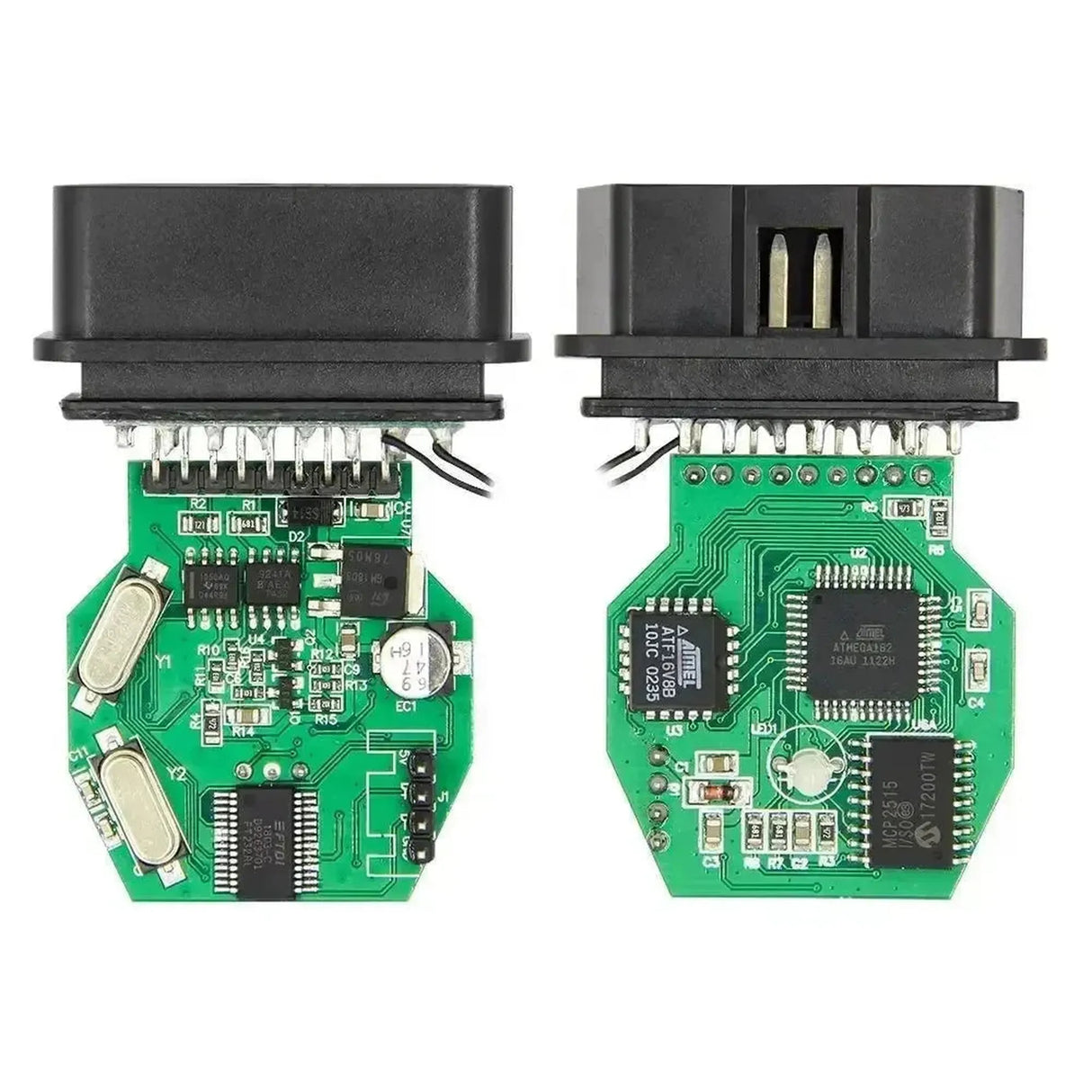 Cable de interfaz BMW K+DCAN OBD2 - USB (Switch) (Azul)