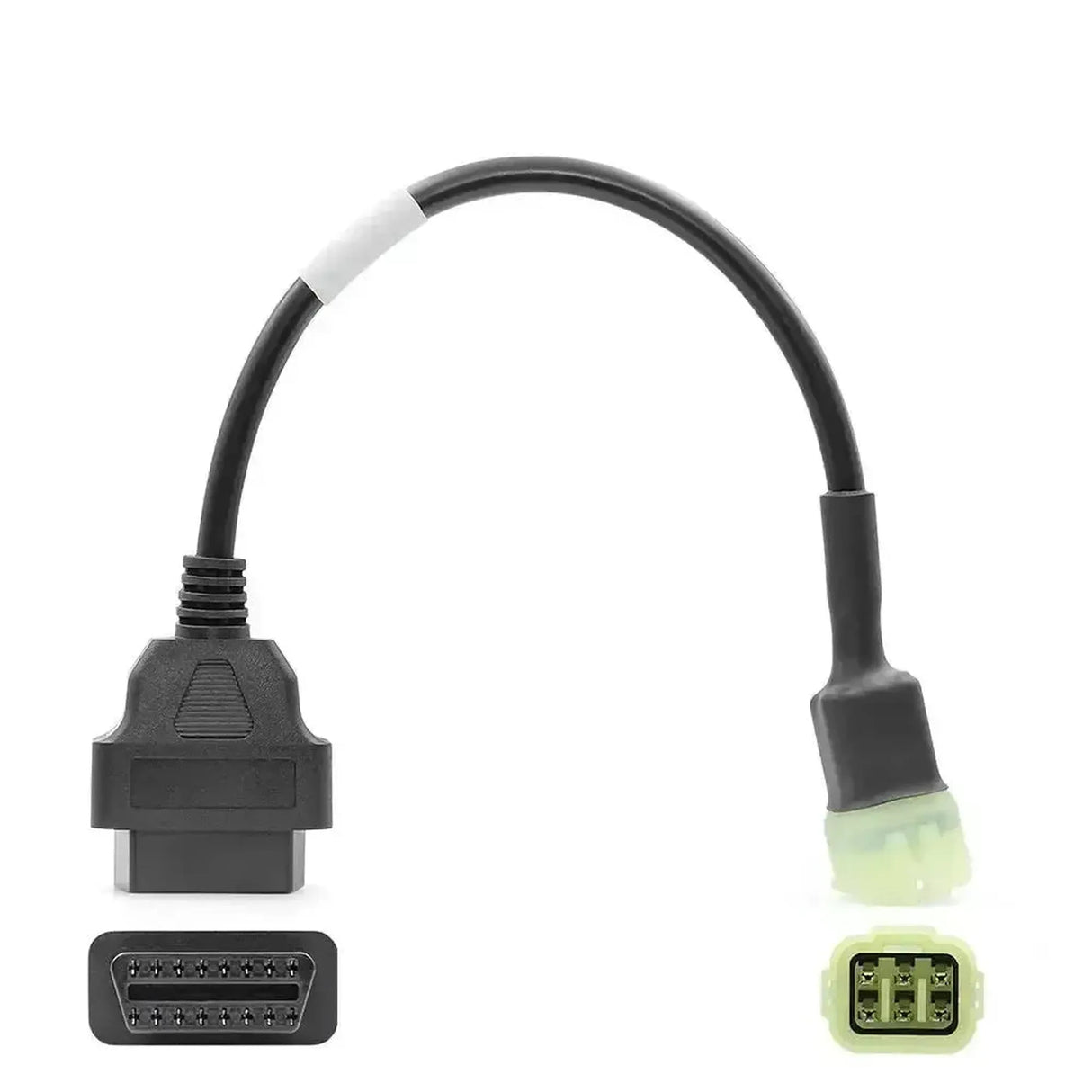 Cable adaptador OBD Kawasaki 6 pines a OBD2 16 pines | Motocicleta