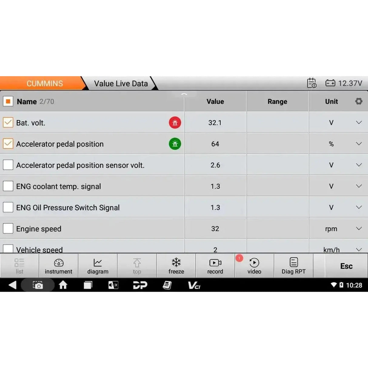 OBDSTAR IScan Pro Cummins (Marine) | Lector de Diagnóstico | Barco