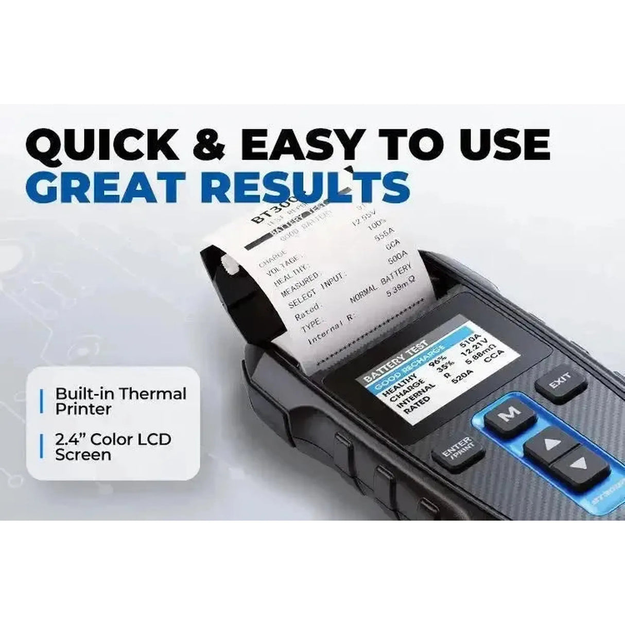 Topdon BT300P | Probador de baterías