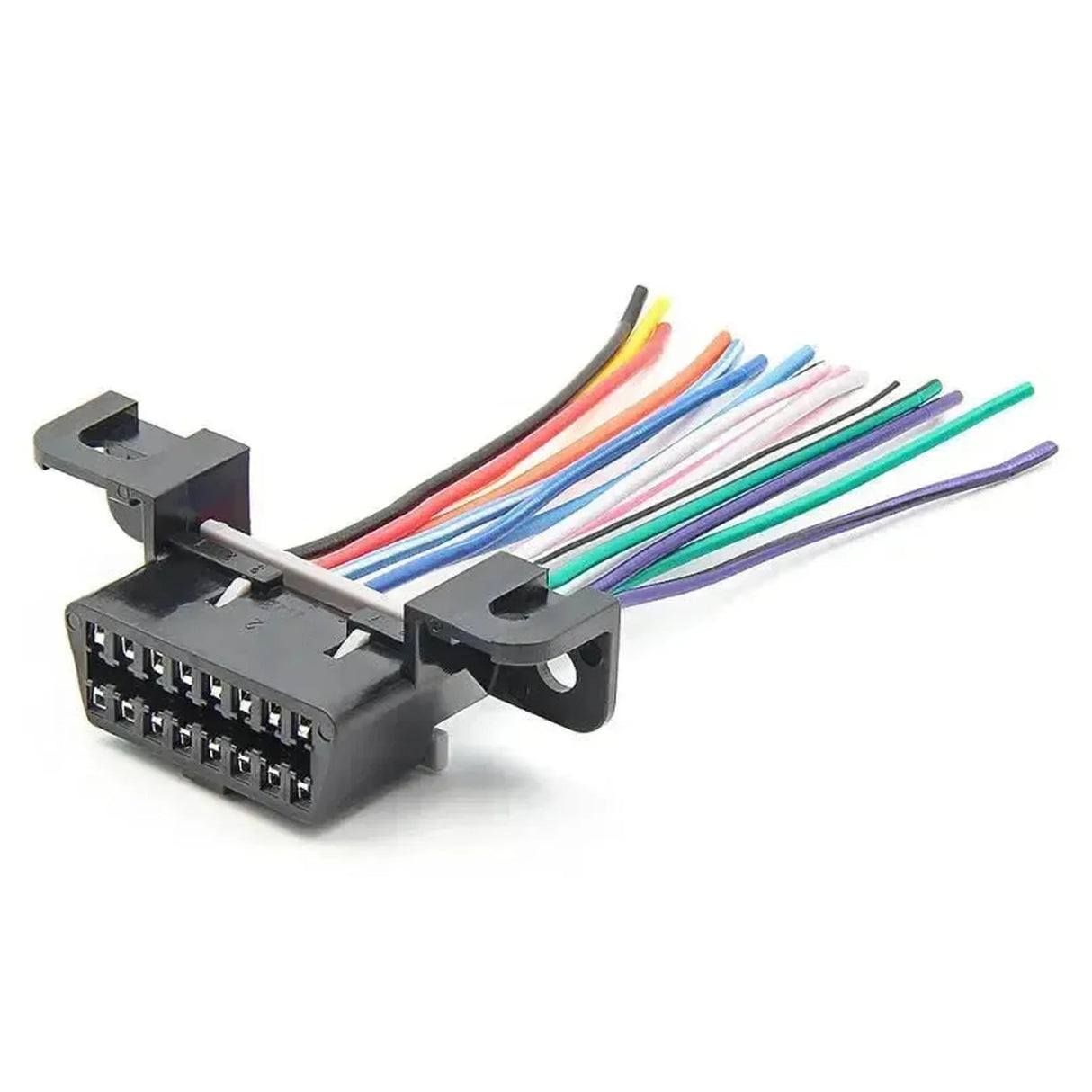 Conector OBD2 de 16 pines (Hembra) con 16 Cables Abiertos (10 cm) | Accesorios