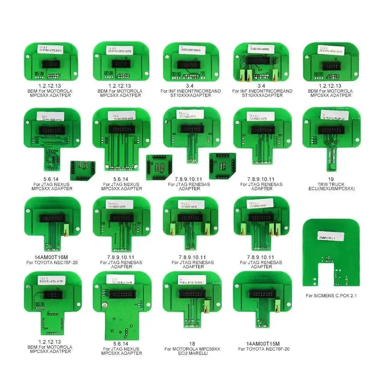 Kit de adaptadores (22 piezas) para programación de ECU | Accesorios