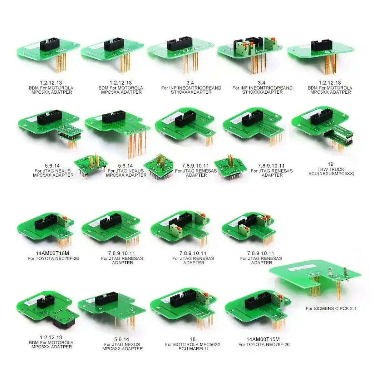 Kit de adaptadores (22 piezas) para programación de ECU | Accesorios
