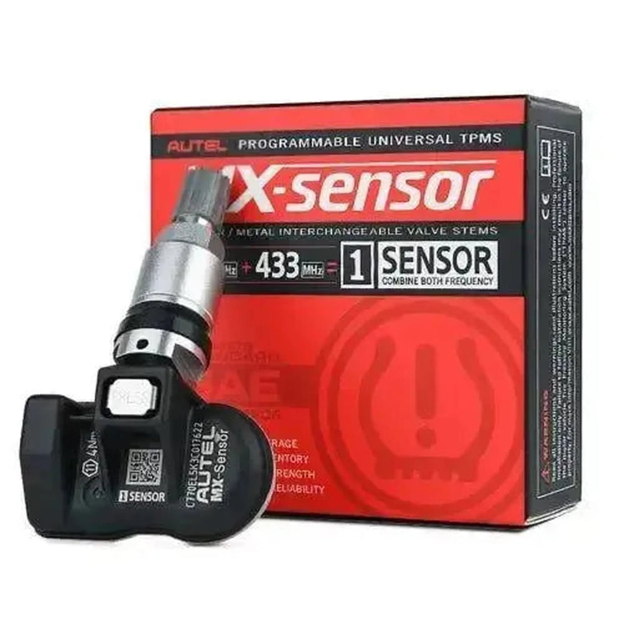 Sensor TPMS Autel MX-Sensor 315MHz+433MHz (Aluminio) | Sensor de presión de neumáticos (Inserción)