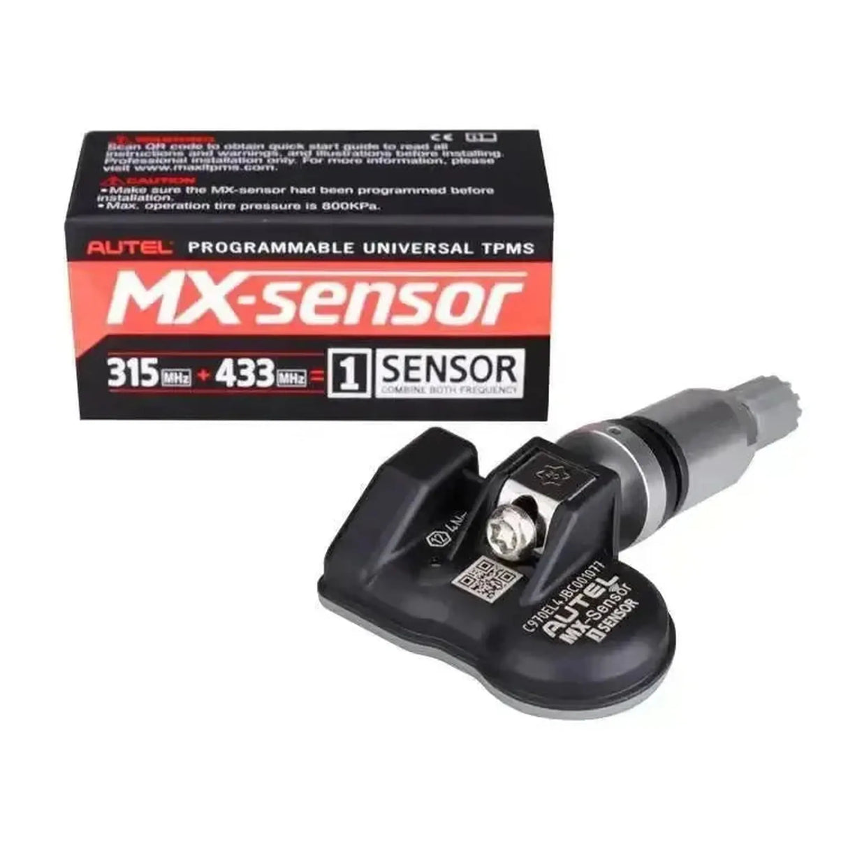 Sensor TPMS Autel MX-Sensor 315MHz+433MHz (Aluminio) | Sensor de presión de neumáticos (Rosca)