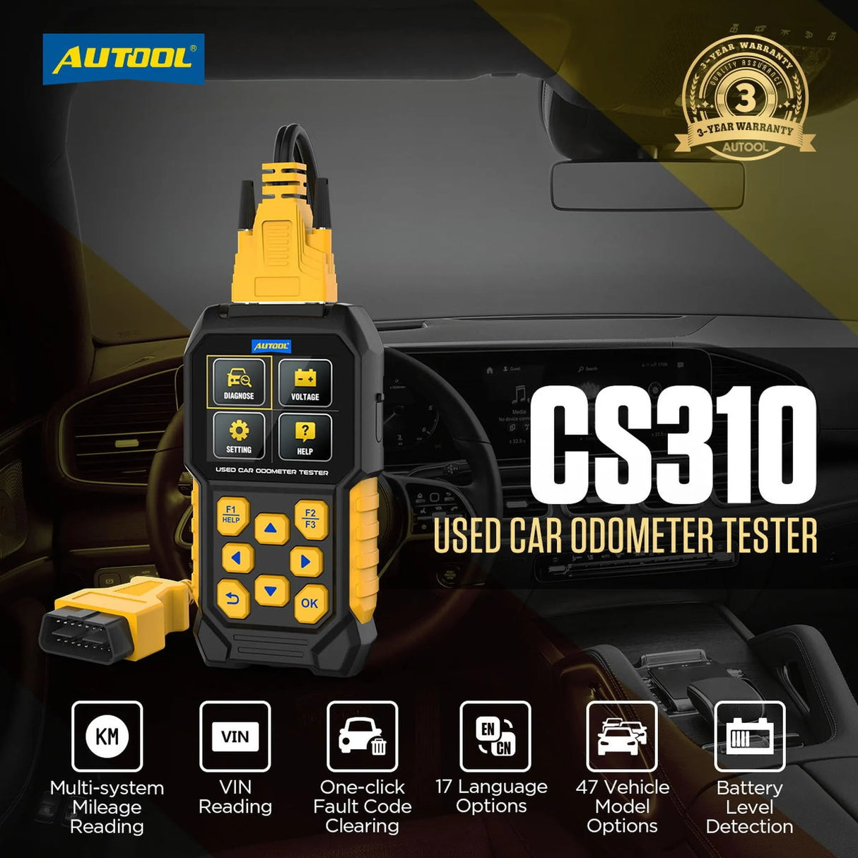 Autool CS310 | Lector de Cuentakilómetros