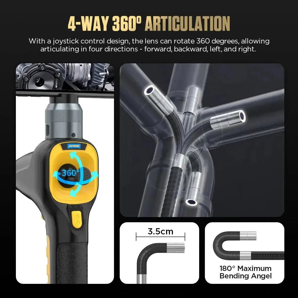 Autool SVB303 Cámara de inspección 6.2 mm