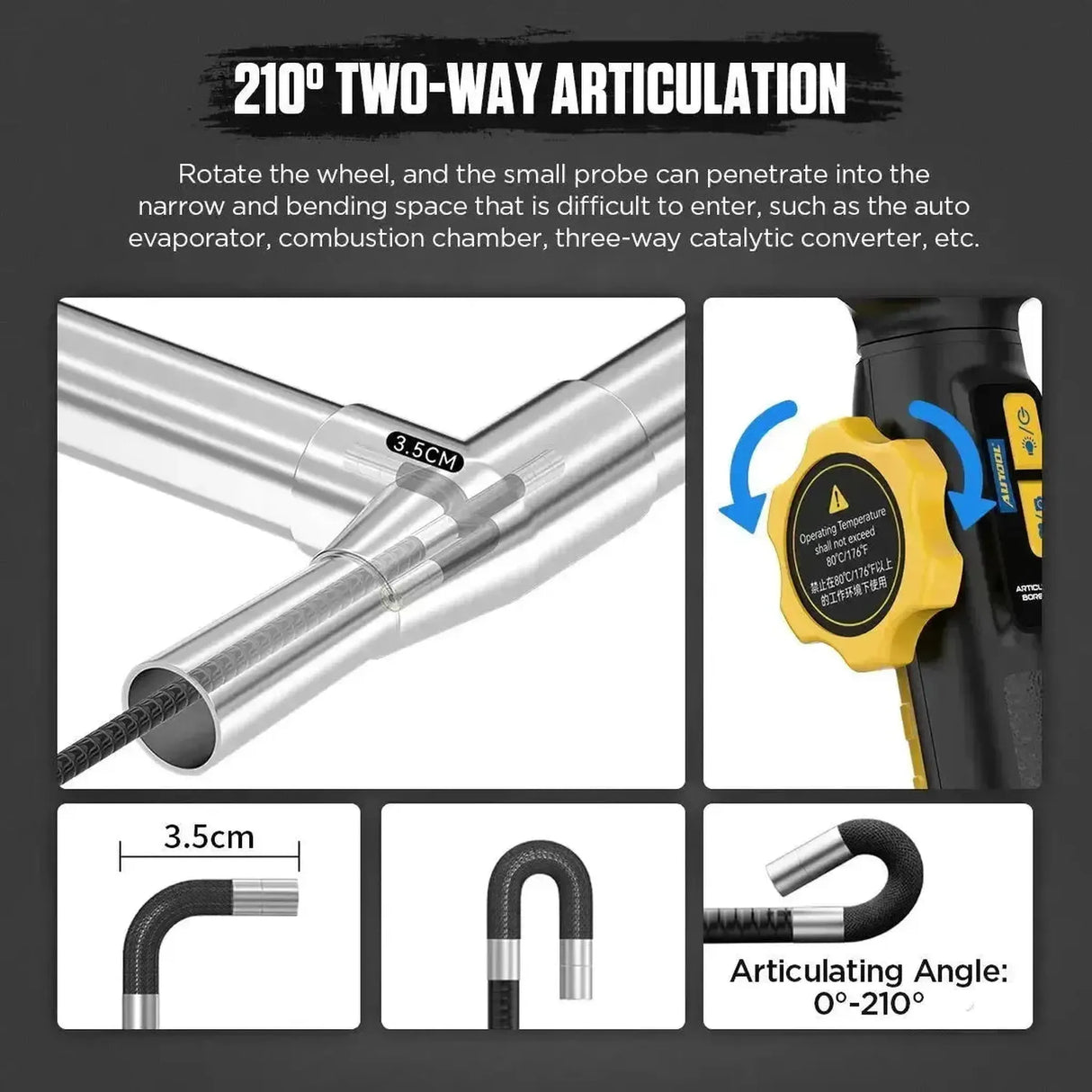 Autool SVB305 | Cámara de inspección (6.35 mm)