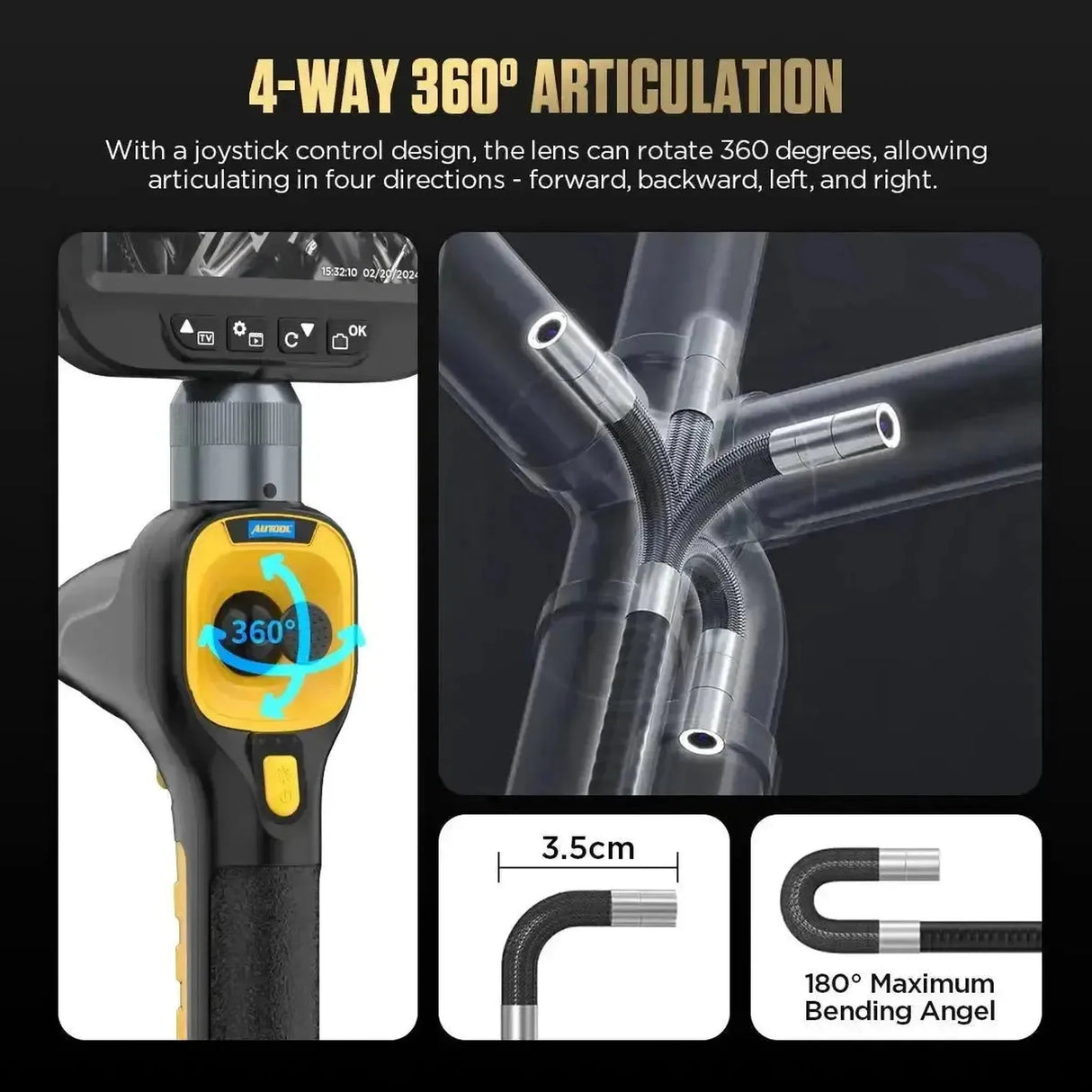 Autool SVB308 | Cámara de inspección (6.2 mm)