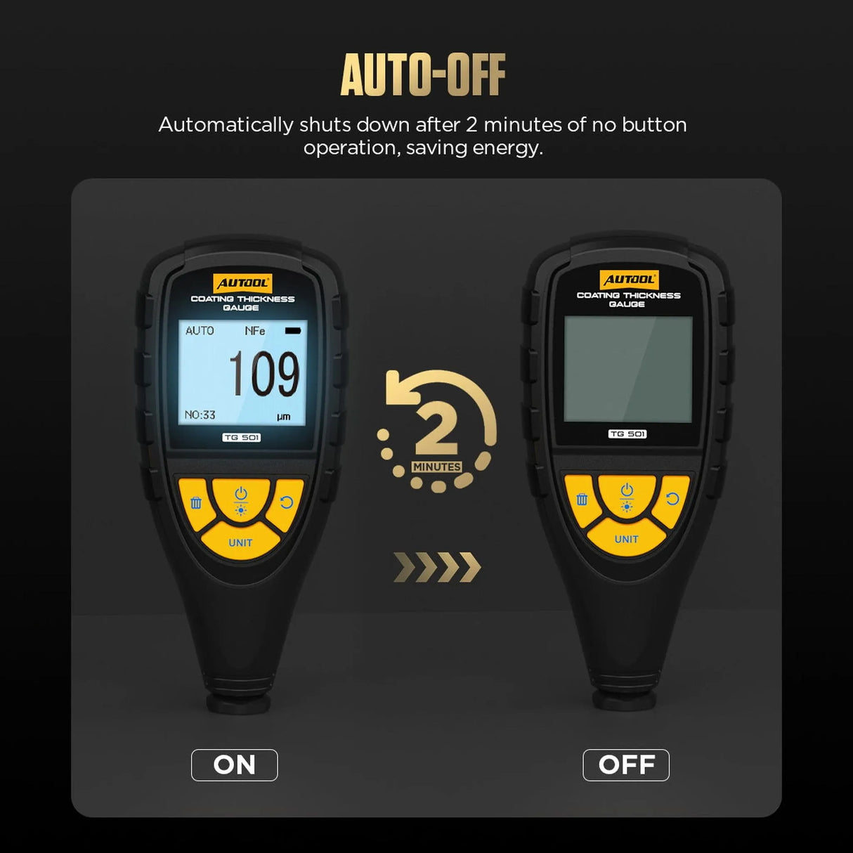 Autool TG501 | Medidor de espesor de pintura