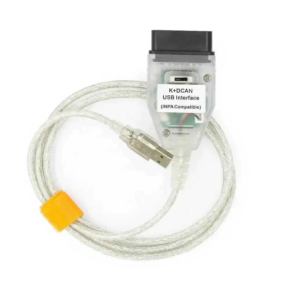 BMW K+DCAN OBD2 - Cable de interfaz USB Switch blanco