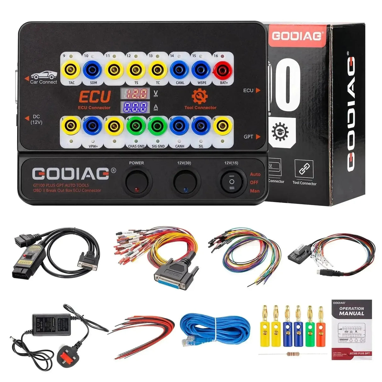 GoDiag GT100 Plus | Caja de Ruptura | Accesorios