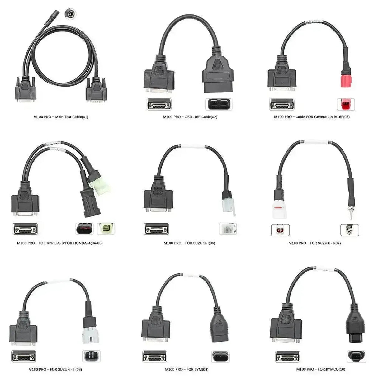 Escáner de Diagnóstico Completo JDiag M100 Pro para Motocicletas