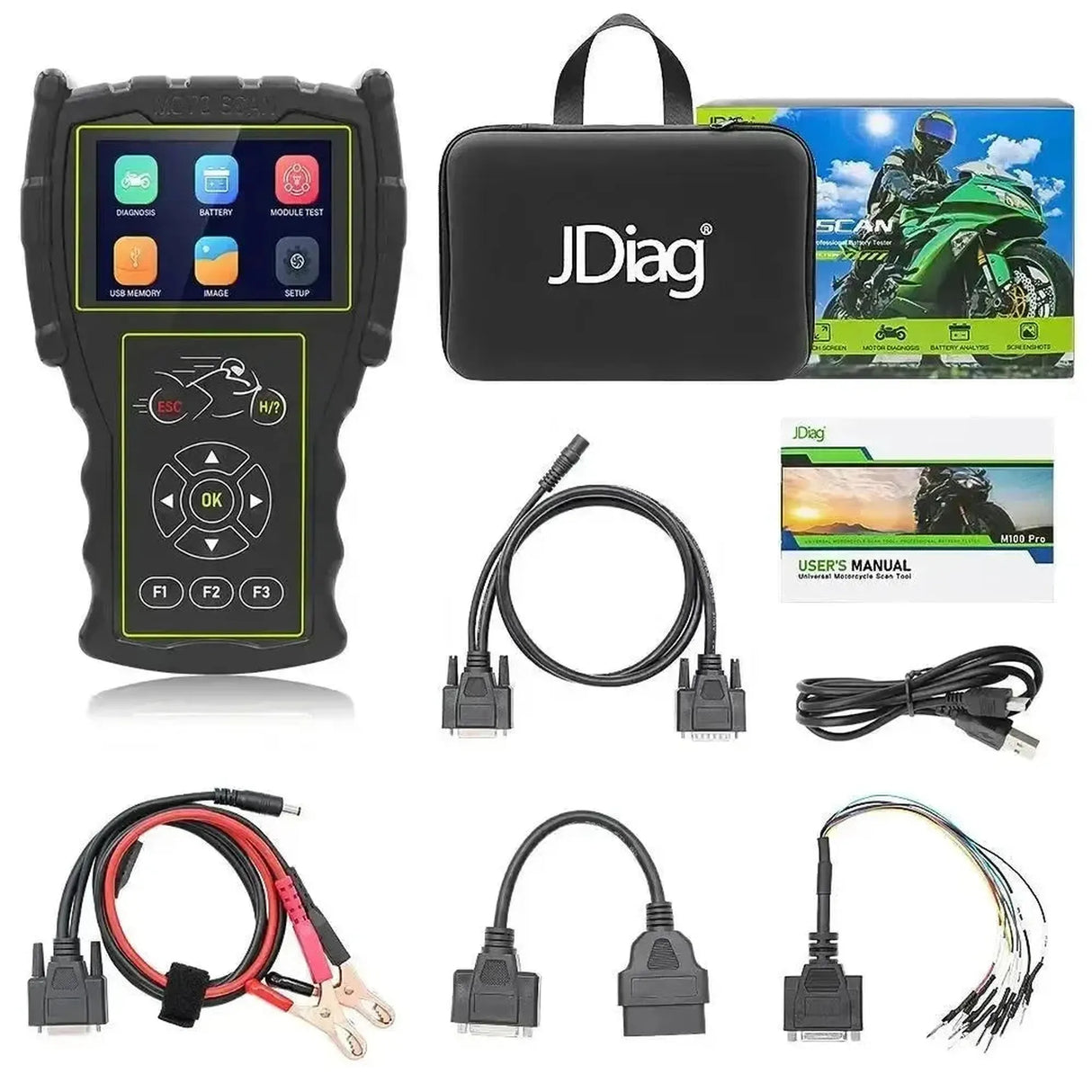 Lector de Diagnóstico JDiag M100 Pro para Motocicletas