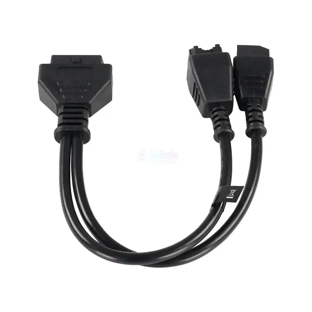 Jaltest (JDC406A) | FCA (SGW) Cable adaptador OBD 12+8-pins - OBD2 16-pins | Automóvil