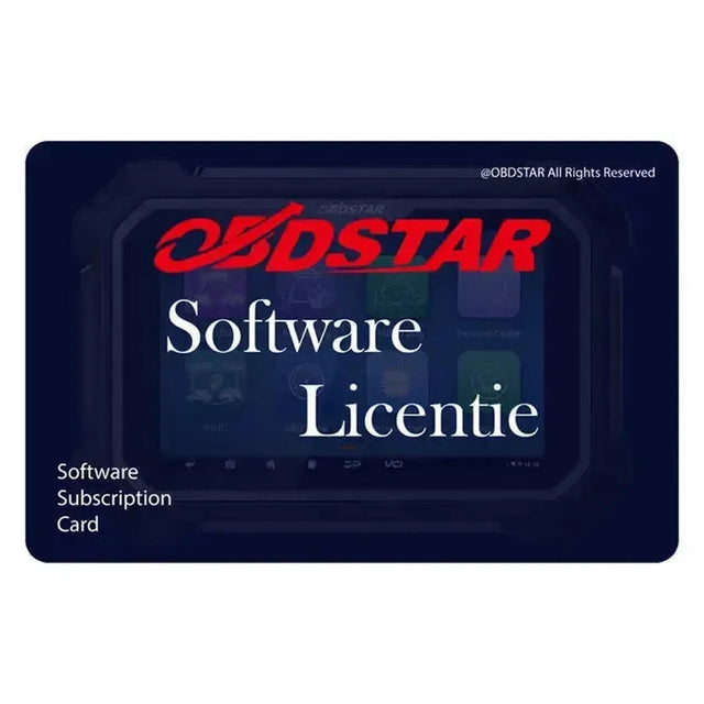 OBDSTAR ECU Master Configuratie C Update-licentie