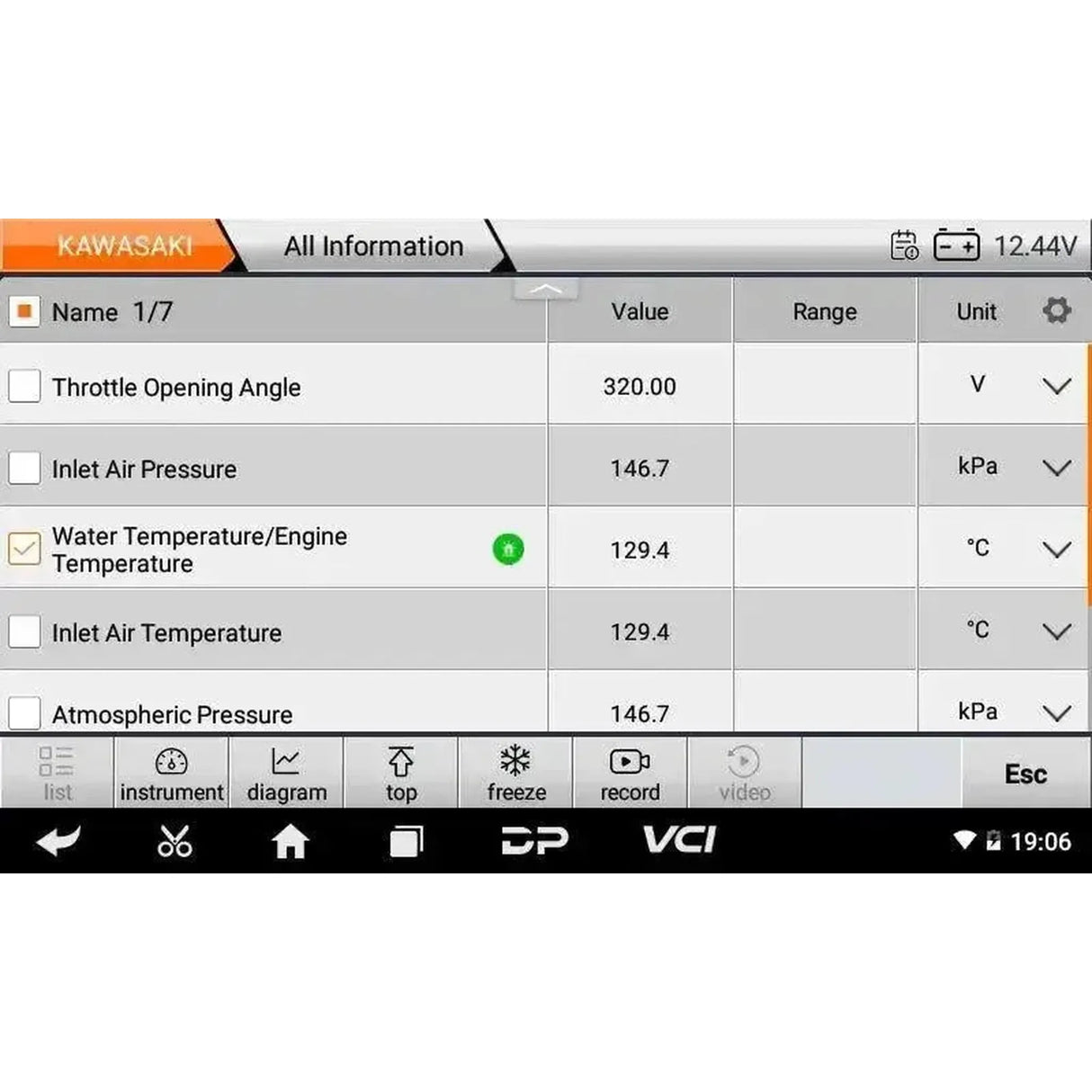OBDSTAR IScan Kawasaki (Marine) | Lector de Diagnóstico | Lancha Motora