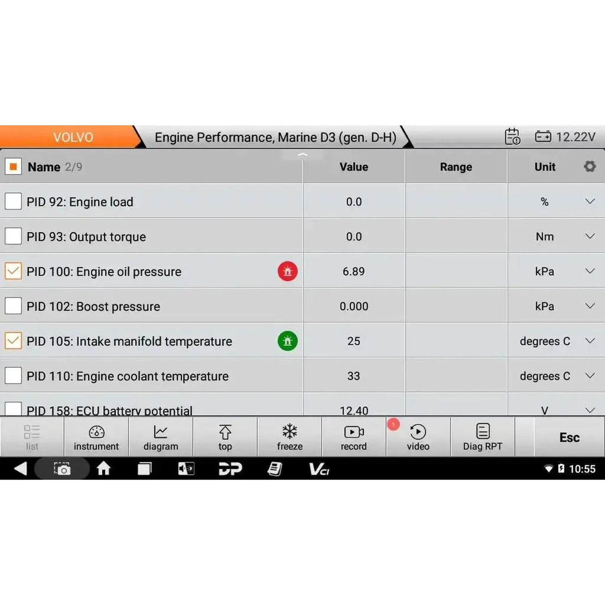 OBDSTAR IScan Pro Volvo (Marine) | Lector de Diagnóstico | Lancha Motora