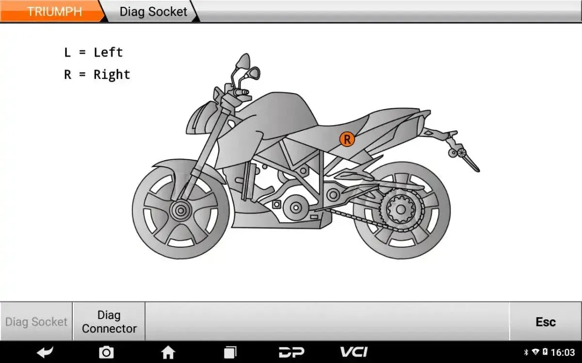 OBDSTAR IScan Triumph Motocicleta Herramienta de diagnóstico