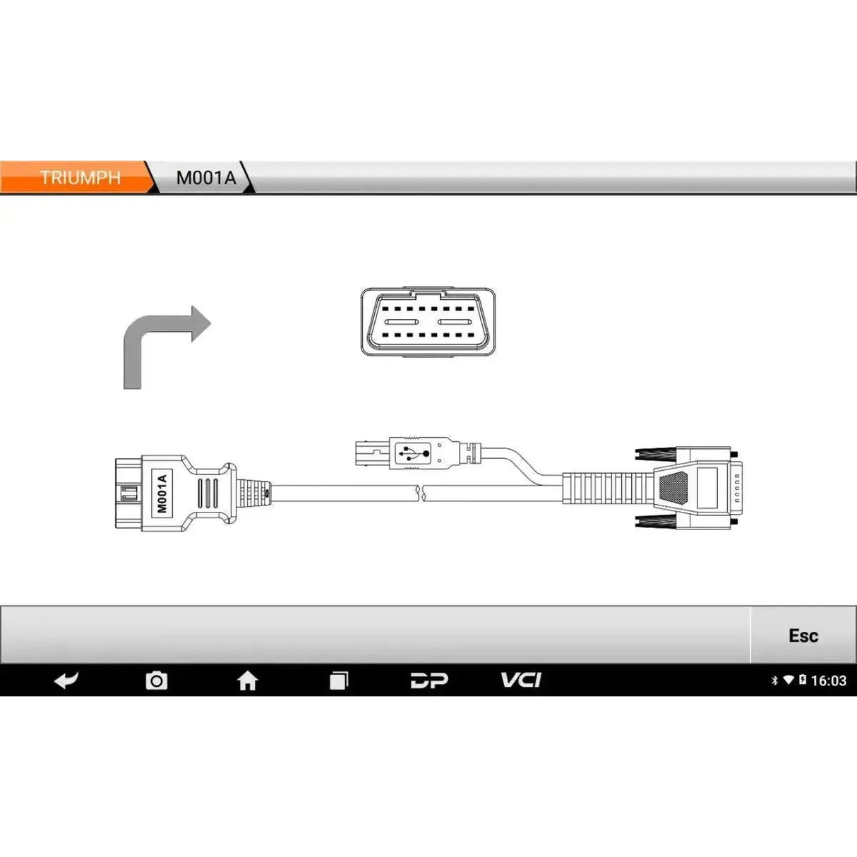 OBDSTAR IScan Triumph | Lector de Diagnóstico | Motocicleta