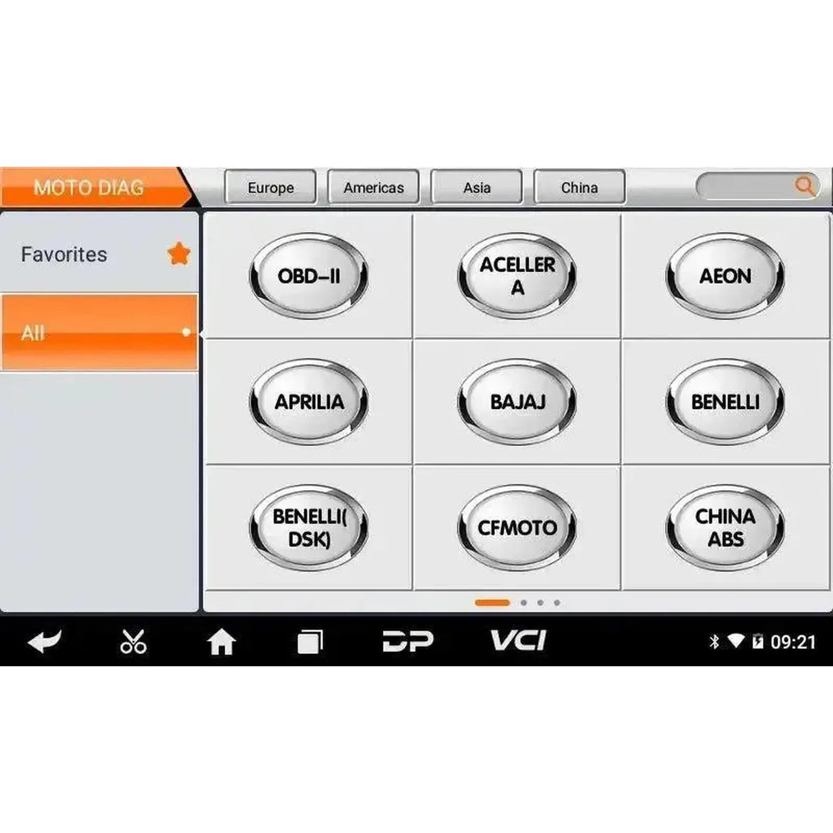 OBDSTAR MS50 STD | Lector de diagnóstico | Ciclomotor/Motocicleta