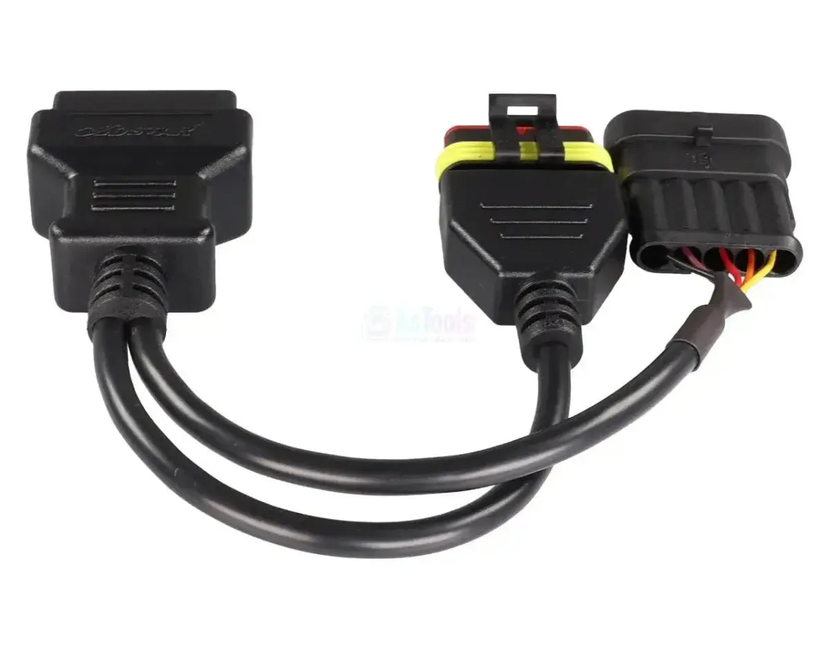 OBDSTAR (M047) | Vespa 5+5 pines OBD – 16 pines OBD2 Cable adaptador | Motocicleta