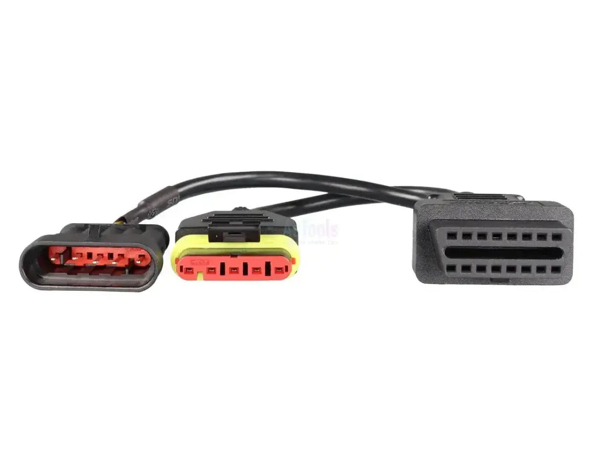 OBDSTAR (M047) | Vespa 5+5 pines OBD – 16 pines OBD2 Cable adaptador | Motocicleta