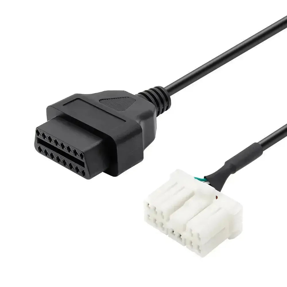 Cable adaptador Tesla de 12 pines a 16 pines OBD2 – Coche de pasajeros