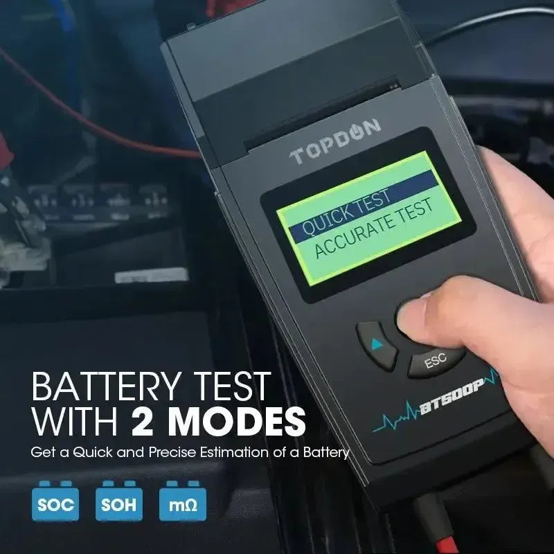 Topdon BT500P | Probador de baterías