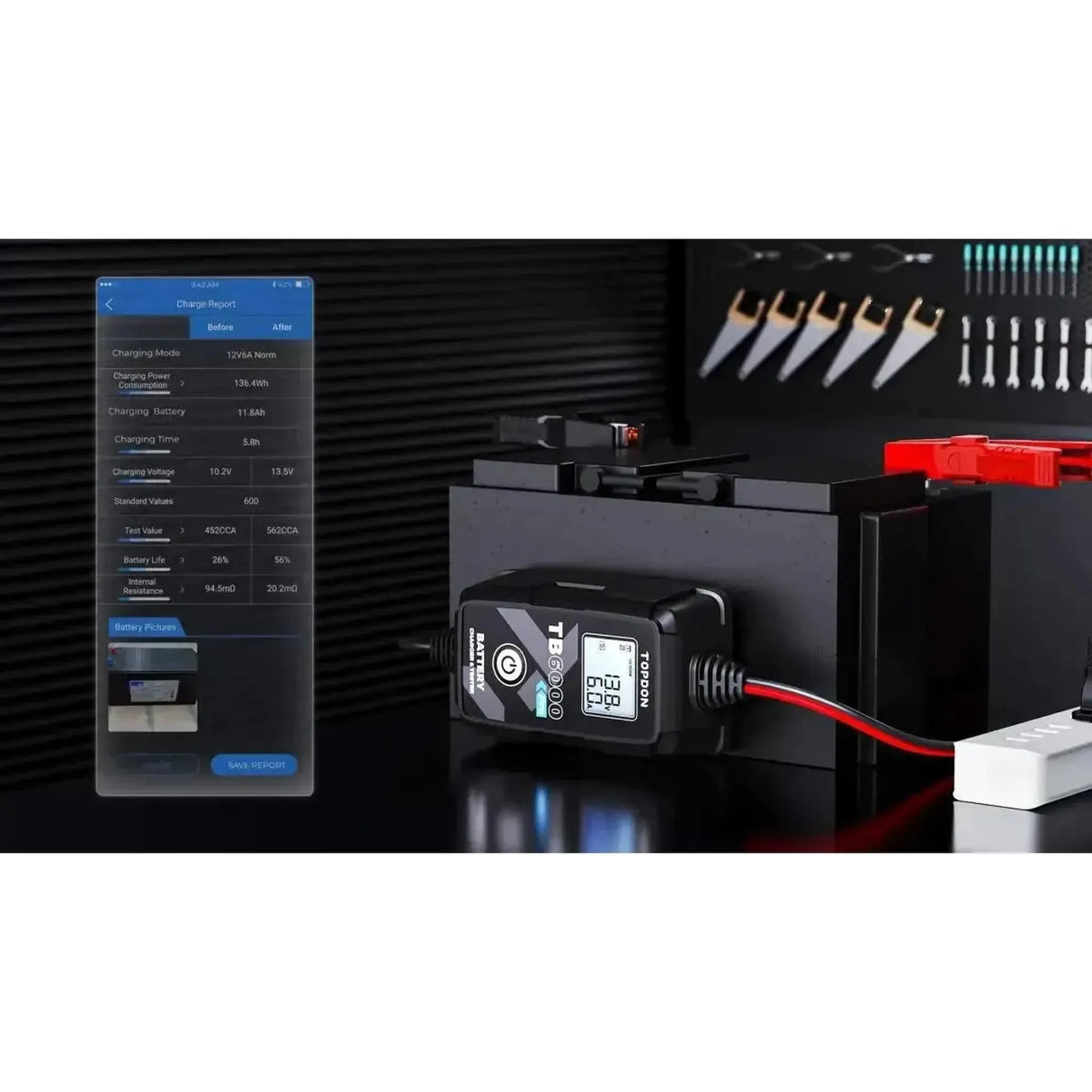 Topdon TB6000Pro | Cargador de Goteo