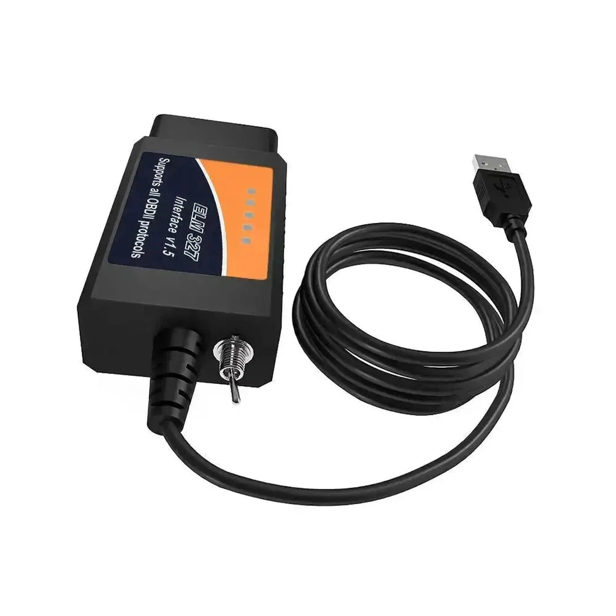 Cable adaptador USB universal ELM327 (CHT340) con conmutador HS/MS-CAN