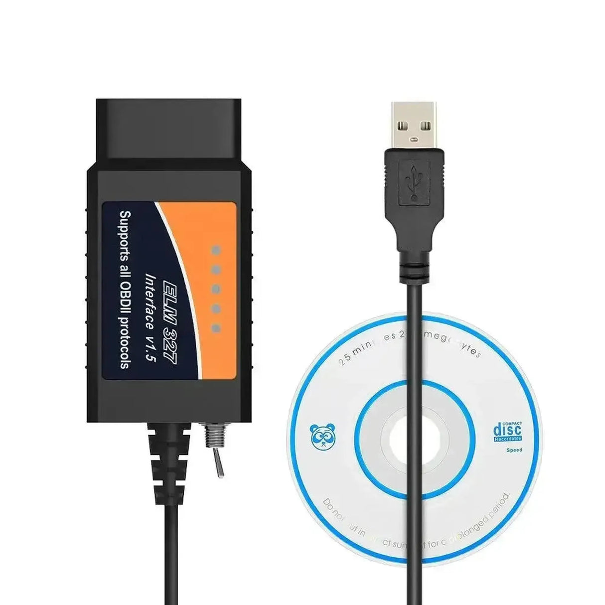 Cable interfaz USB ELM327 universal (FT232RL) con conmutador HS/MS-CAN