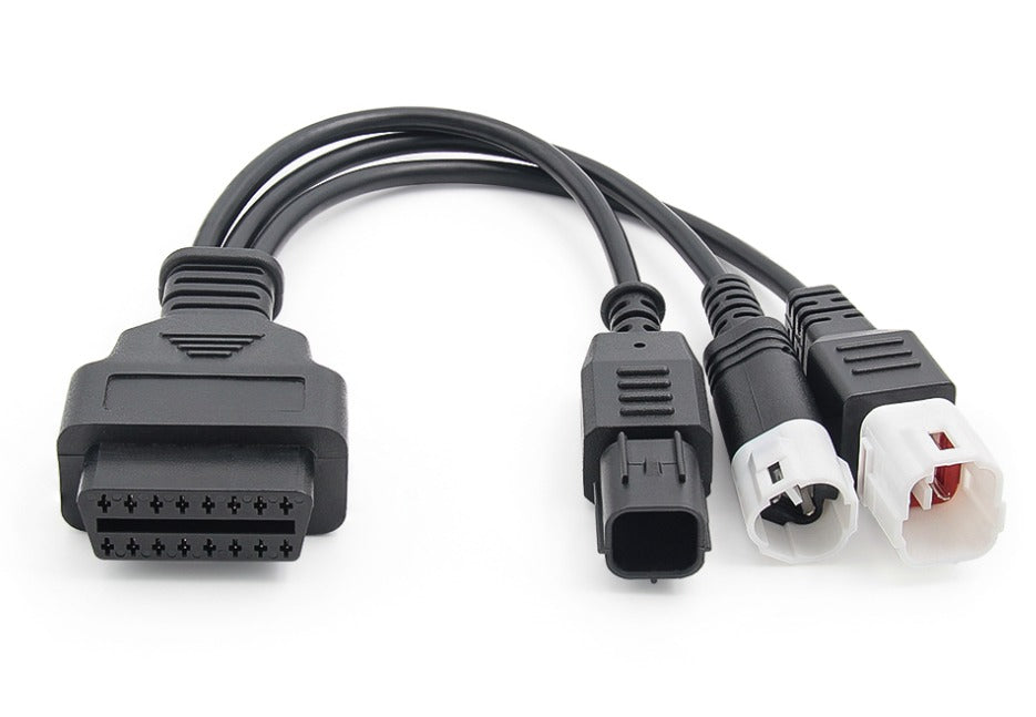 Honda/Yamaha 3+4+6-pines - 16-pines OBD2 Cable adaptador | Motocicleta