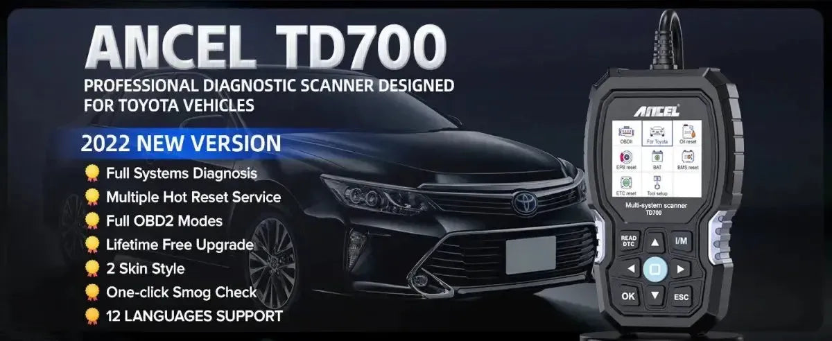 Ancel TD700 Coche Herramienta de diagnóstico