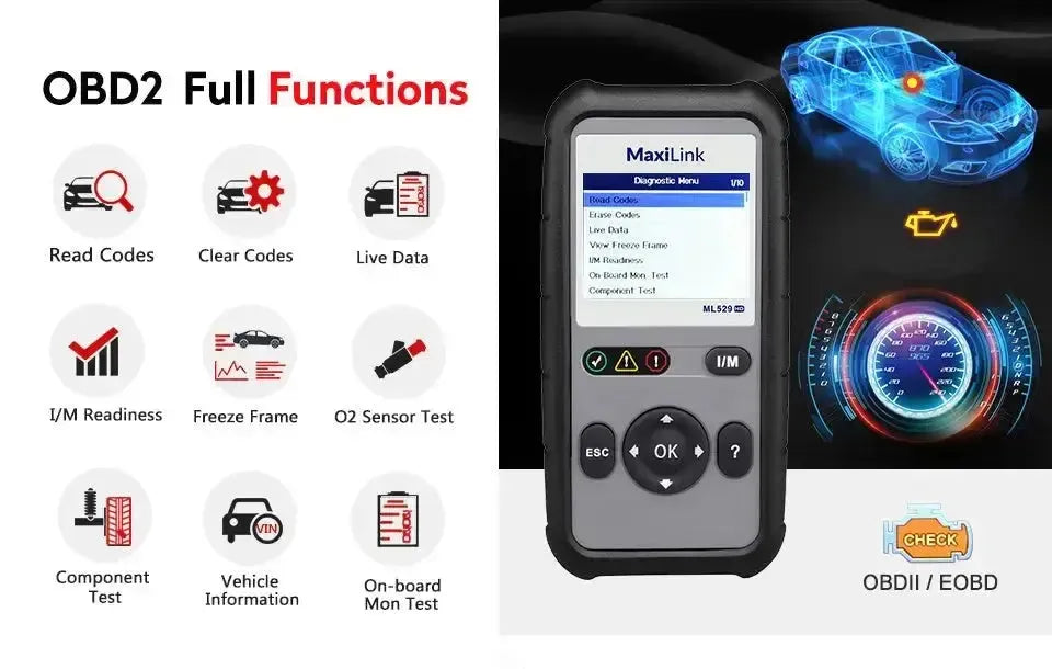 Autel MaxiLink ML529HD Coche/Camión Lector de códigos de error
