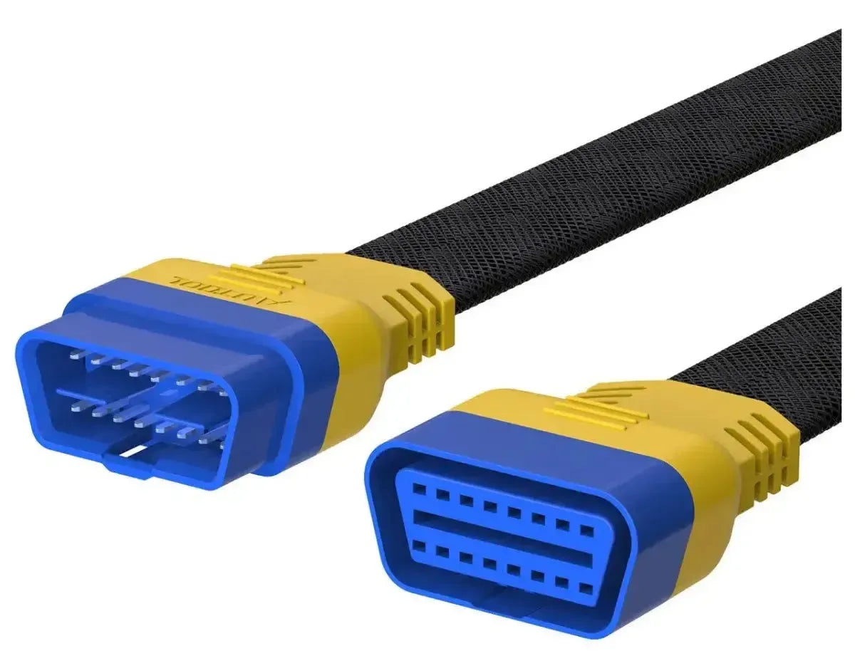 Autool (MOC266) | Cable de extensión de nailon OBD2 de 16 pines (30 cm) | Interfaz