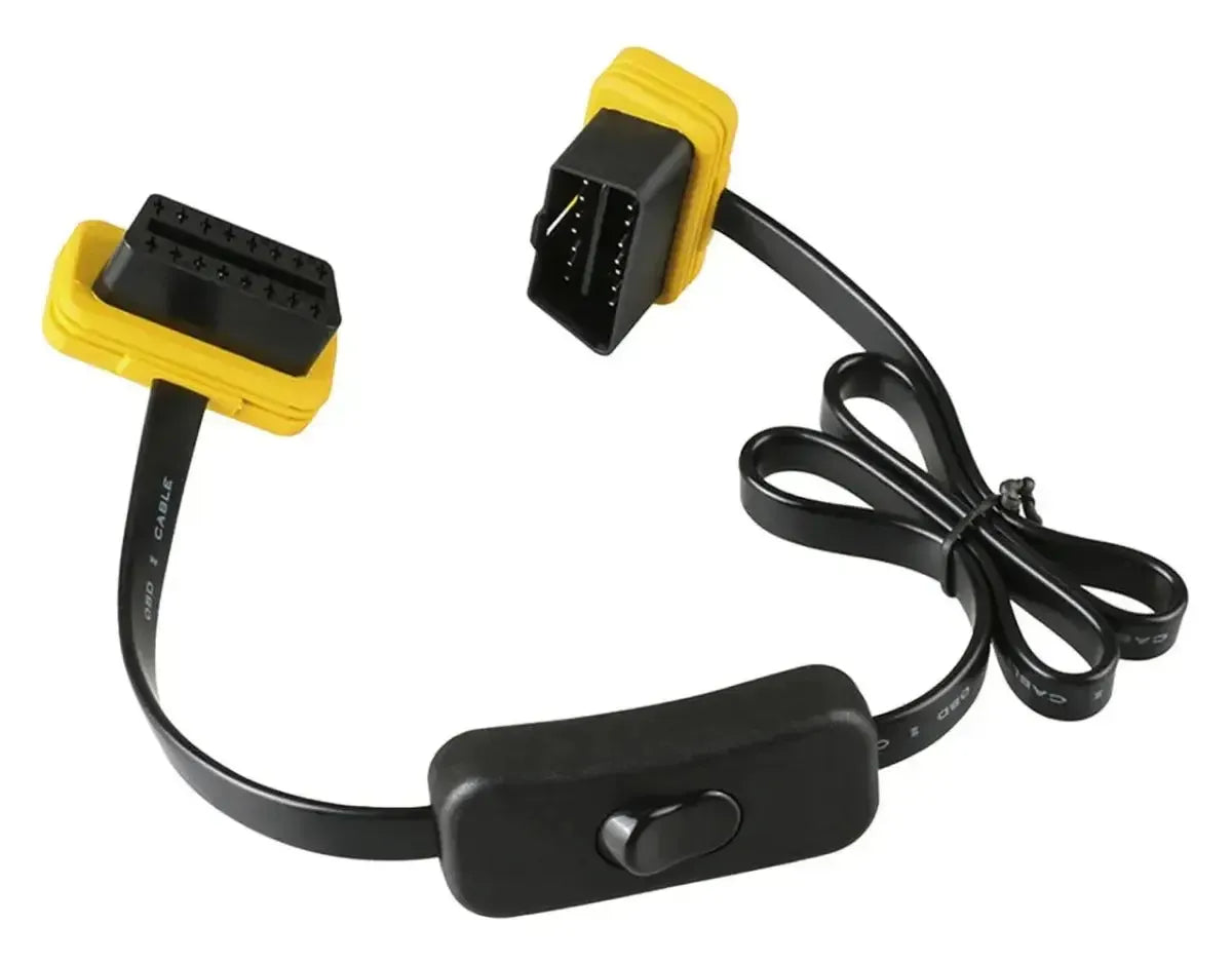 Autool (MOC259) | Cable de extensión de placa OBD2 de 16 pines con interruptor (60 cm) | Interfaz