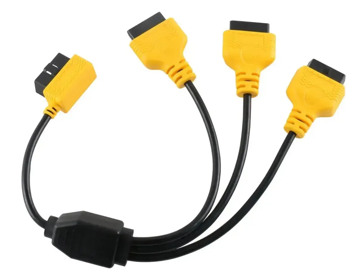 Autool 16 Pines OBD2 Cable Divisor de Extensión 3 Piezas 50 cm
