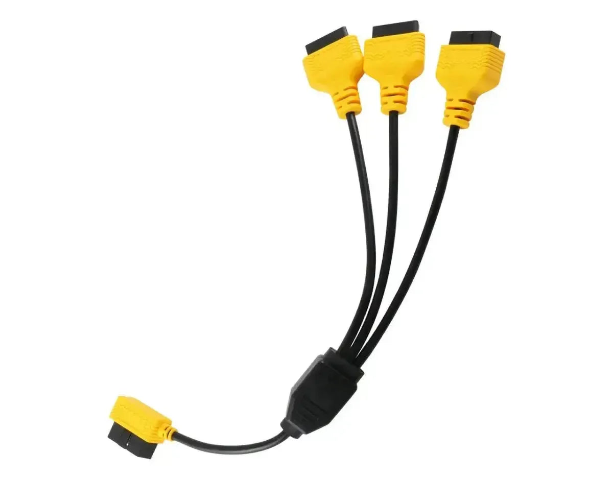 Autool 16 Pines OBD2 Cable Divisor de Extensión 3 Piezas 50 cm