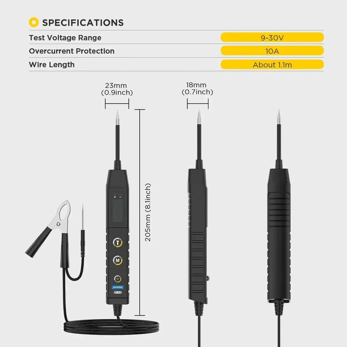 Probador de circuitos Autool BT210
