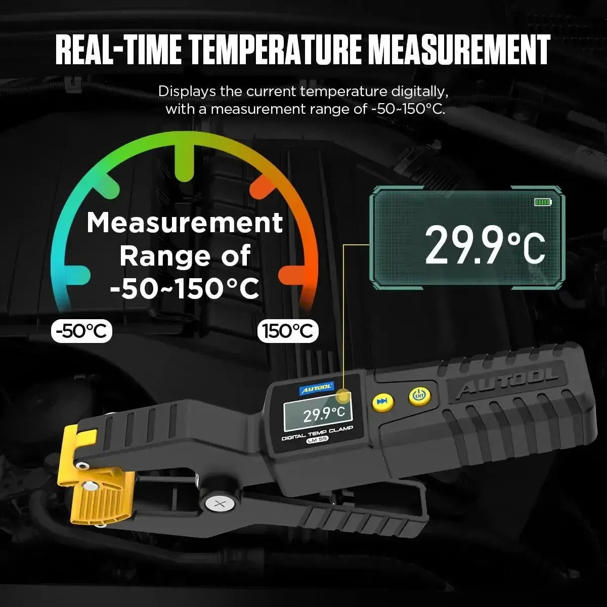 Autool LM55 | Pinza de temperatura HVAC | Accesorios