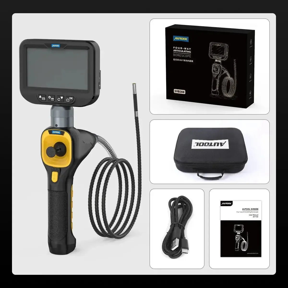 Autool SVB308 Cámara de inspección 6.2 mm