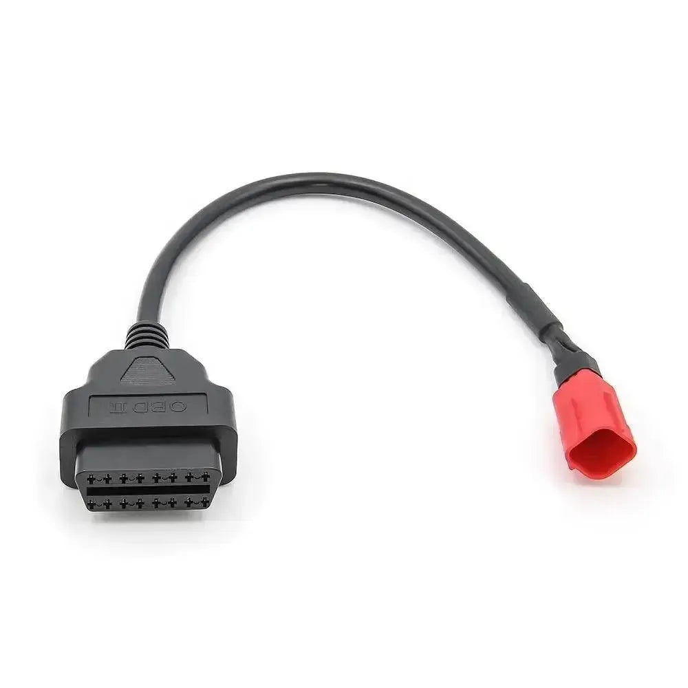Cable adaptador Euro-V 6 pines a 16 pines OBD2 – Motocicleta