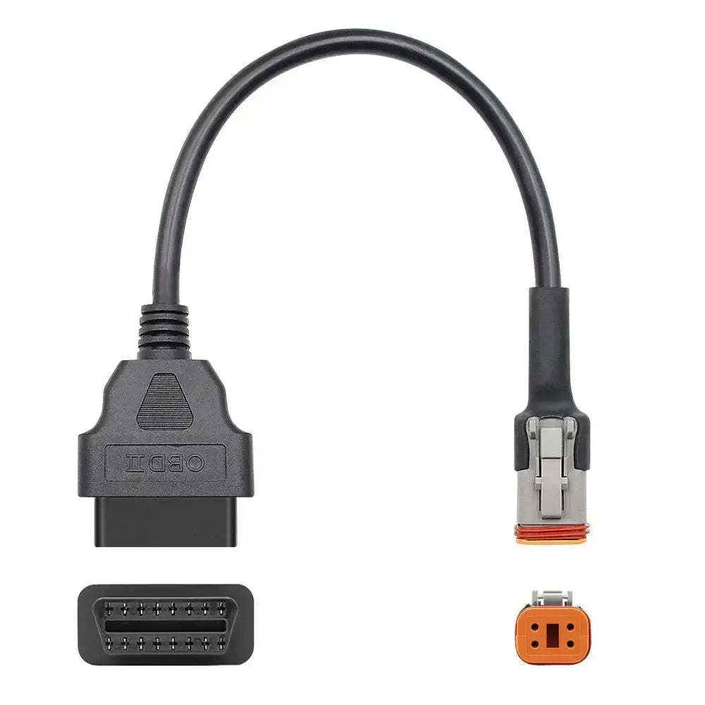 Cable adaptador Harley-Davidson de 4 pines a 16 pines OBD2 – Motocicleta