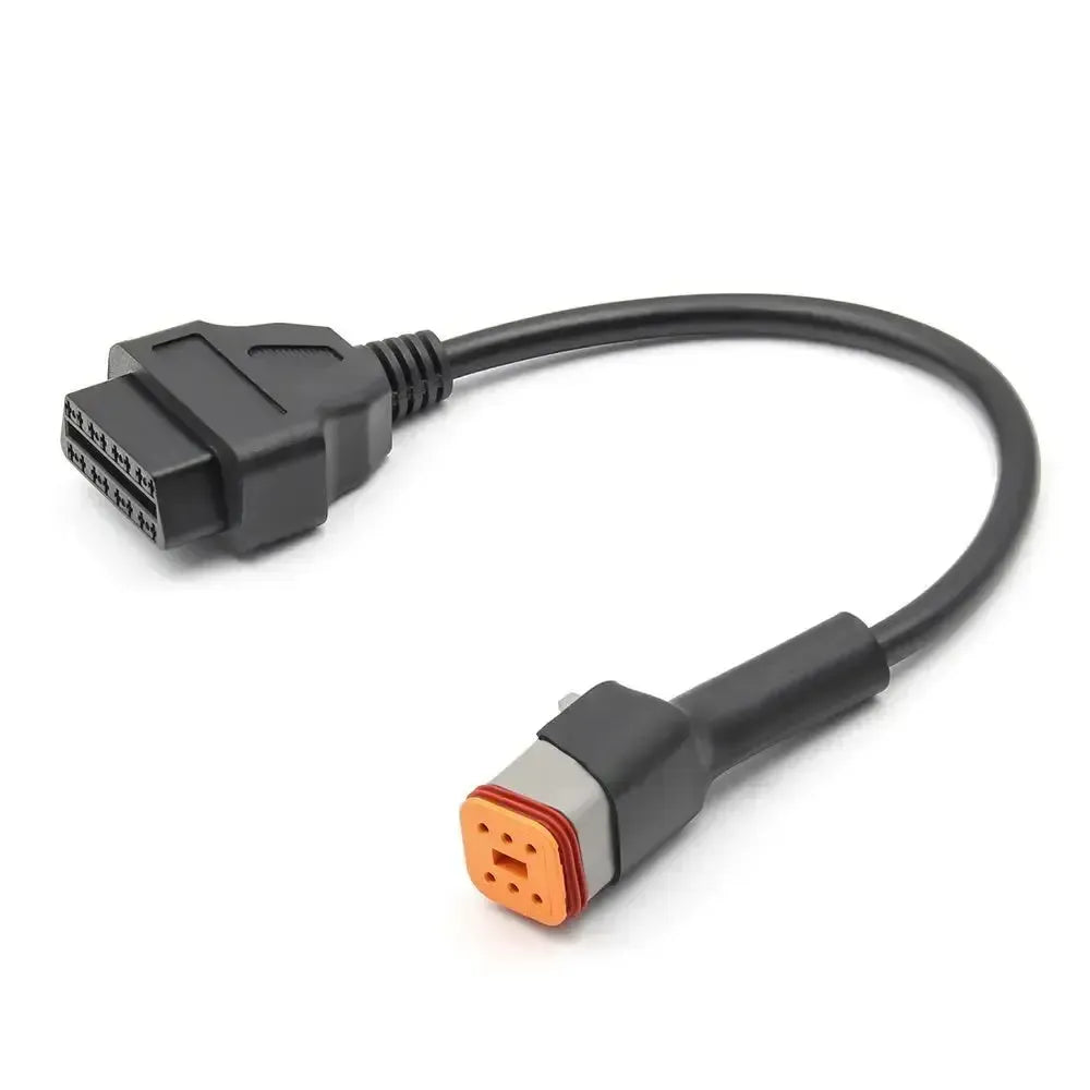 Cable adaptador Harley-Davidson de 6 pines a 16 pines OBD2 – Motocicleta