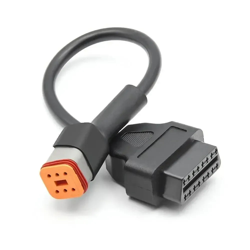 Cable adaptador Harley-Davidson de 6 pines a 16 pines OBD2 – Motocicleta