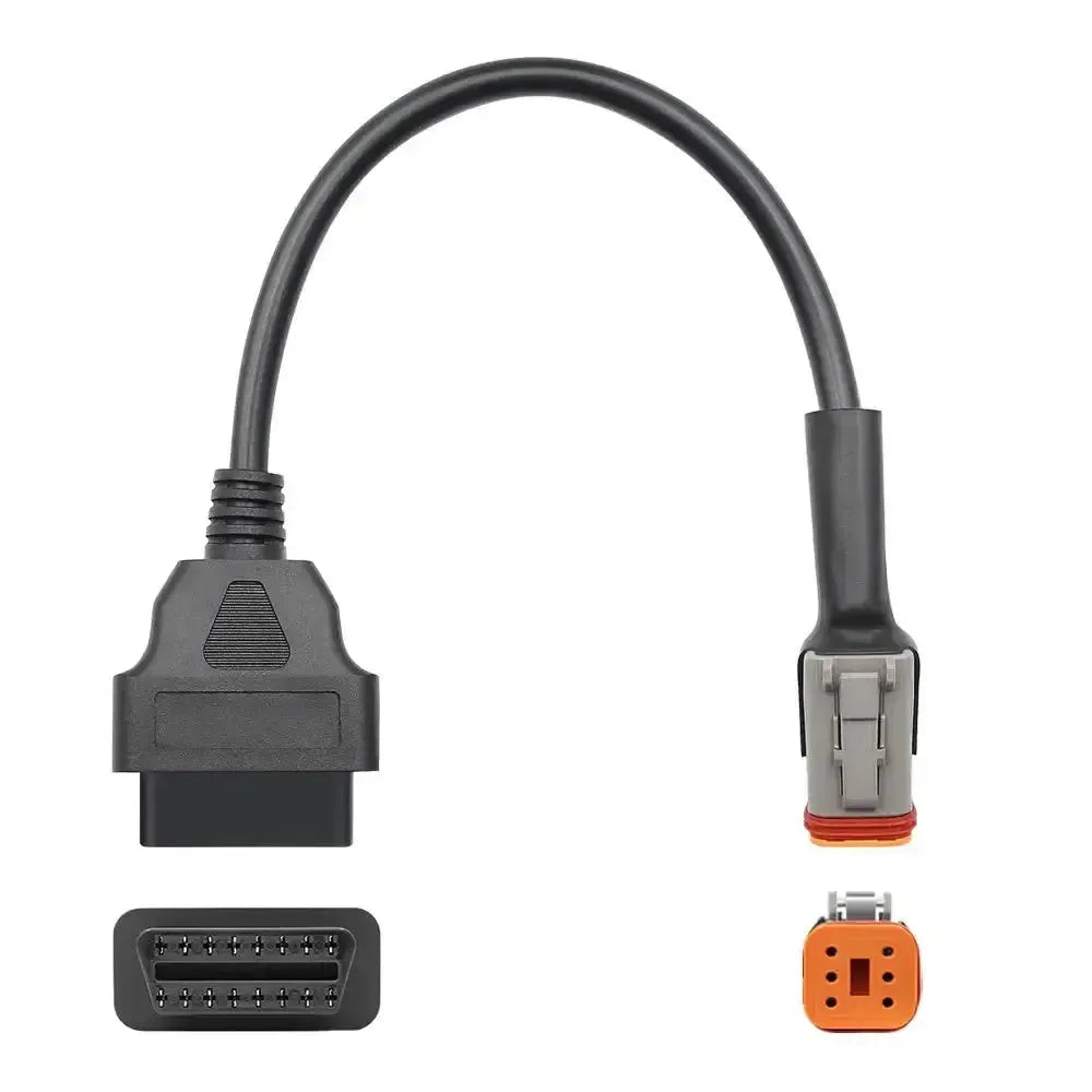Cable adaptador Harley-Davidson de 6 pines a 16 pines OBD2 – Motocicleta