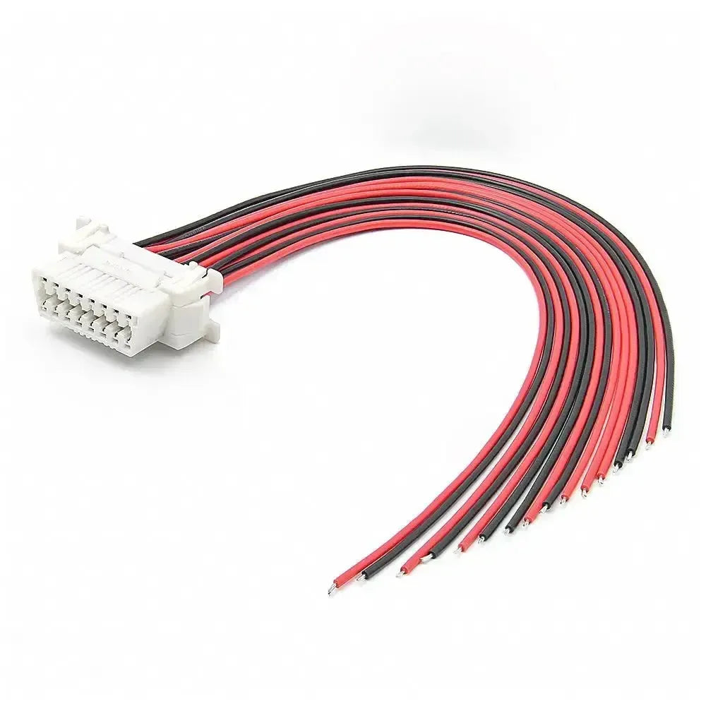 Honda puerto OBD2 de 16 pines (hembra) con 16 cables abiertos de extremo – 30 cm