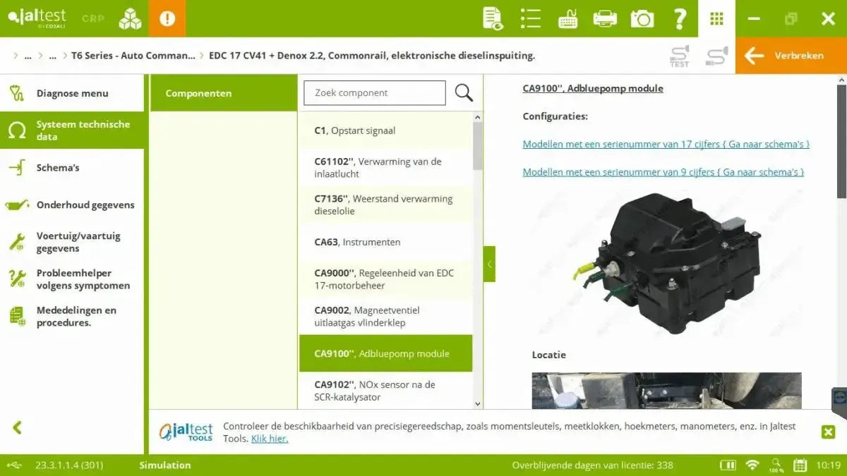 Jaltest AGV (Agrícola) Herramienta de diagnóstico