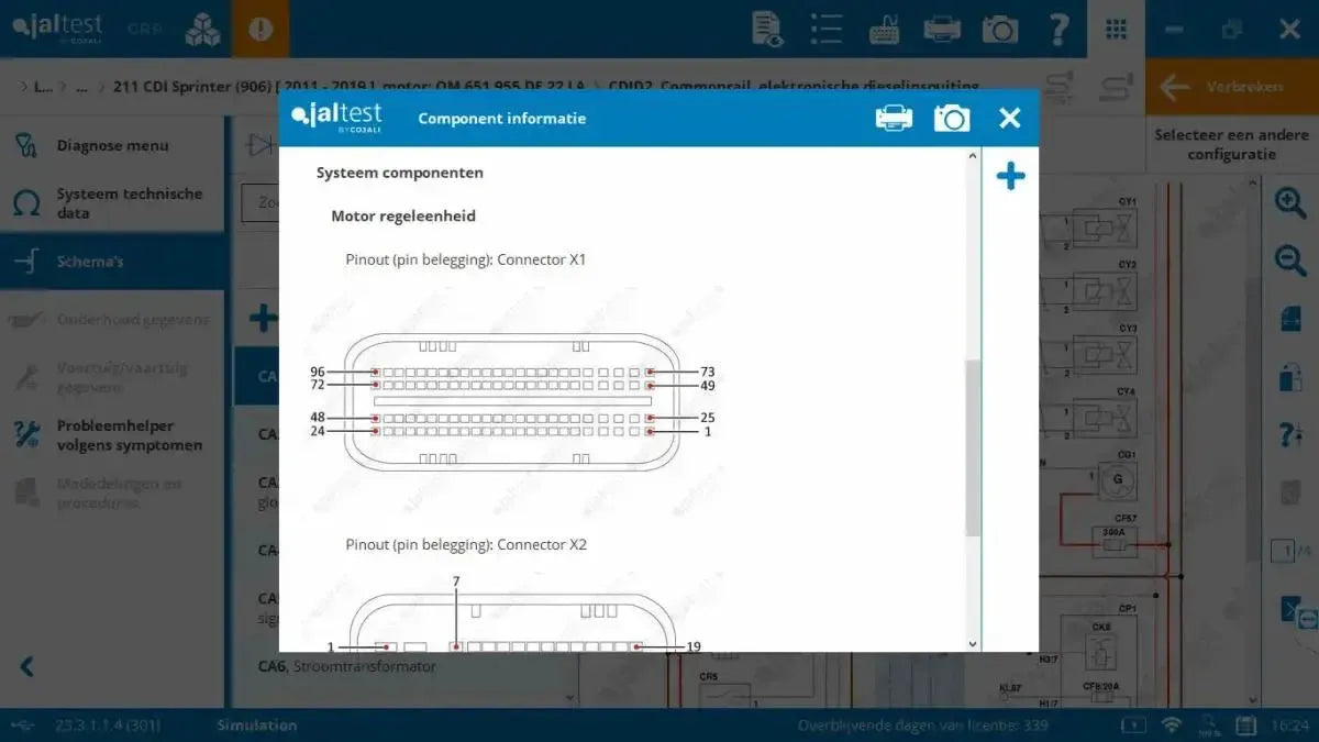 Jaltest LCV (Vehículo Comercial Ligero) Herramienta de diagnóstico